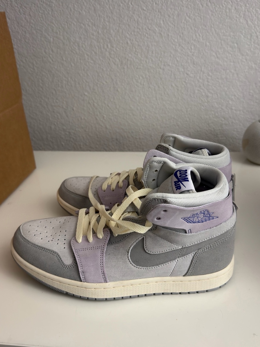 Jordan 1 Mid Lavender & Grey Women's Sneakers
